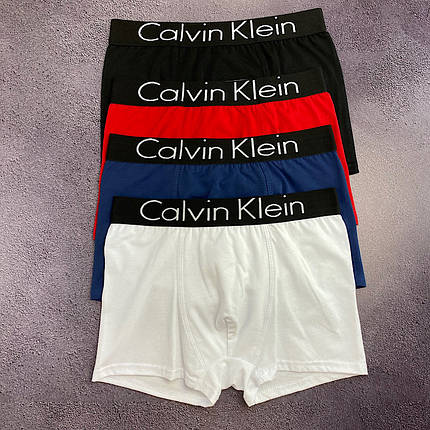 Комплект чоловічих трусів боксерів Calvin Klein (бавовна 93%), 4 шт., фото 1