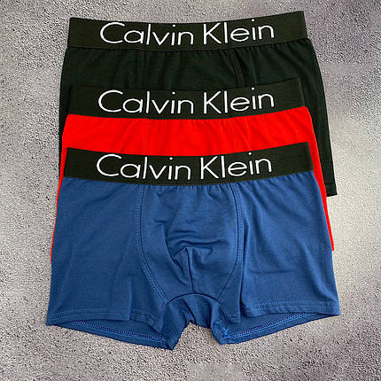 Комплект чоловічих трусів боксерів Calvin Klein (бавовна 93%), 3 шт., фото 1