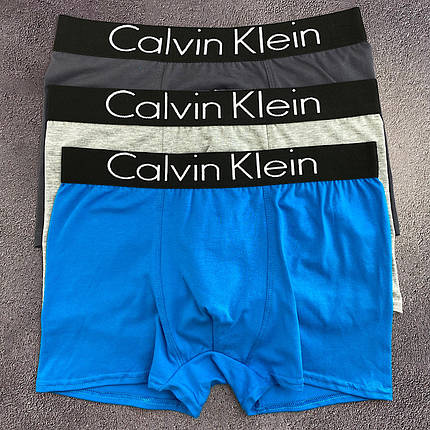 Комплект чоловічих трусів боксерів Calvin Klein (бавовна 93%), 4 шт., фото 3