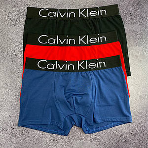 Комплект чоловічих трусів боксерів Calvin Klein (бавовна 93%), 3 шт.
