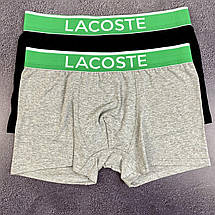 Труси Lacoste. Чоловічі труси. Набір чоловічих трусів 4 штуки, фото 3