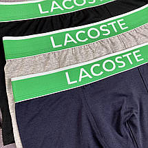 Труси Lacoste. Чоловічі труси. Набір чоловічих трусів 4 штуки, фото 5