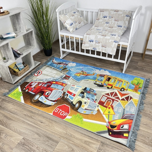 Турецькі дитячі килими на підлогу на гумовій основі 120Х180 см, фото 1