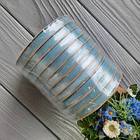 Стрічка атласна блакитна 0,6 см