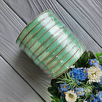 Стрічка атласна м'ятна 0,6 см