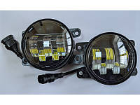 Фара противотуманная LED (ДХВ и поворот желтый) Renault Duster, Logan, Ford Focus III, Fiesta, Mitsubishi