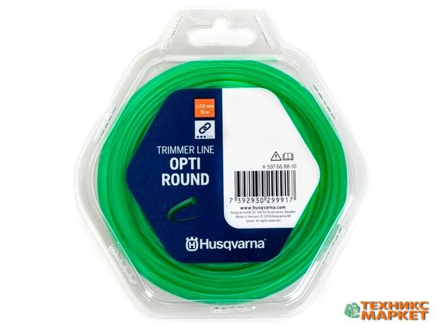 Тримерний корд Husqvarna Opti Round 2,0 мм/15 м Donut Green (5976688-10)