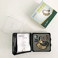Слуховой аппарат заушный перезаряжаемый XM 909T | Усилитель слуха для людей | Аппарат GW-711 для глухих