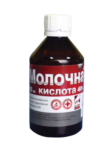 Кислота молочна 40%, 100 мл