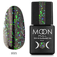 Топ для гель лака с шиммером Moon Full Top Shimmer (без липкого слоя) 8 мл - 1021 Chameleon