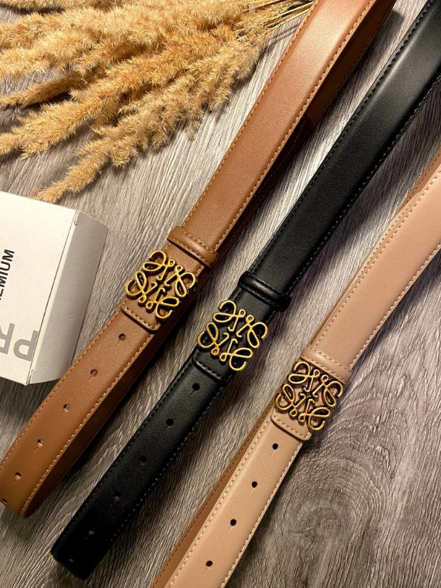 Ремінь шкіряний жіночий Loewe 30 мм. 931524