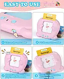 Кишенькова абетка: розмовні картки Монтессорі для вивчення англійської мови на 224 слова Рожевий, фото 5