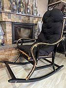 Крісло-гойдалка плетена з лози