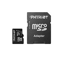 Картка пам'яті MicroSDXC 128 GB UHS-I Class 10 Patriot LX + SD-adapter (PSF128GMCSDXC10)