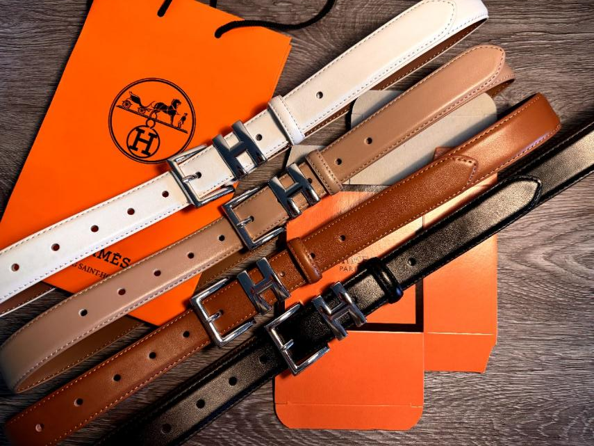 Ремінь шкіряний жіночий Hermes 30 мм. 931527
