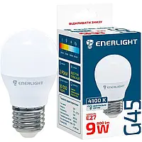 Світлодіодна лампа Enerlight G45, 9W, 4100K, E27