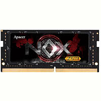 Модуль пам'яті SO-DIMM 8GB/3200 DDR4 Apacer NOX Black (A4S08G32CLYBDAA-1)