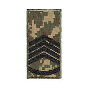 Вишитий погон головного сержанта Хижак піксель на липучці., фото 1