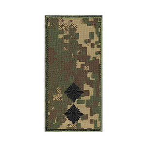 Вишитий погон лейтенанта Хижак піксель на липучці., фото 1