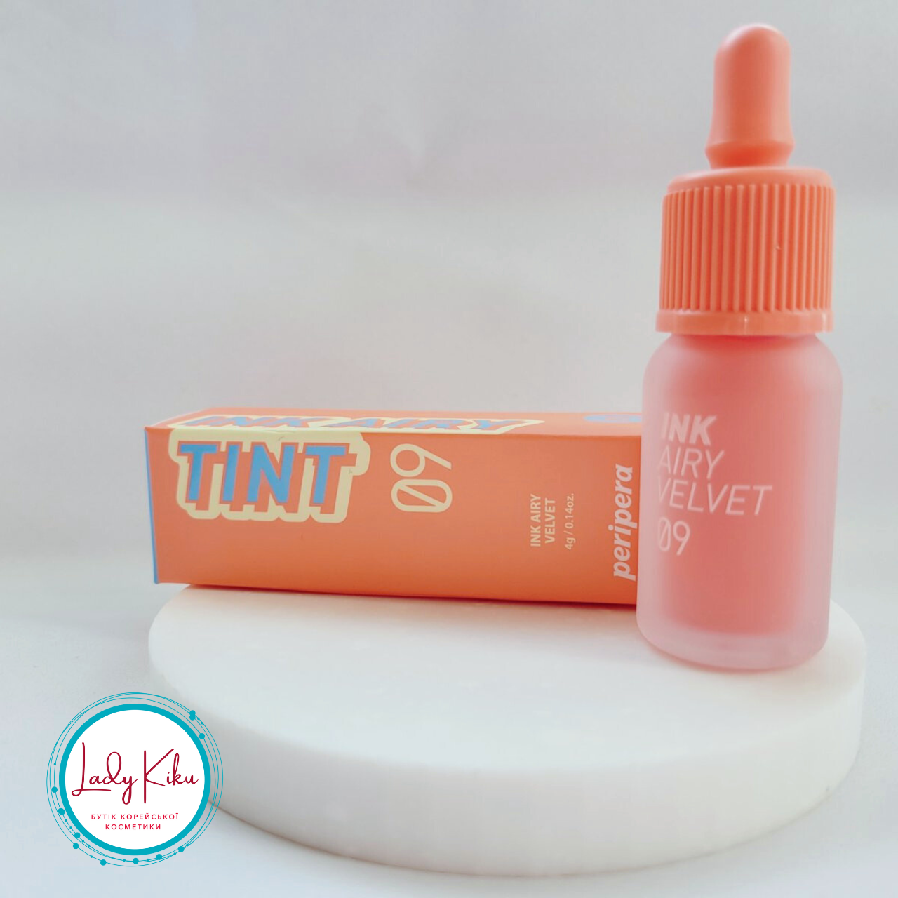Стійкий тінт-помада для губ Peripera Ink Airy Velvet #09 100Point Coral4g