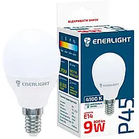 Світлодіодна лампа Enerlight P45, 9W, 4100K, E14