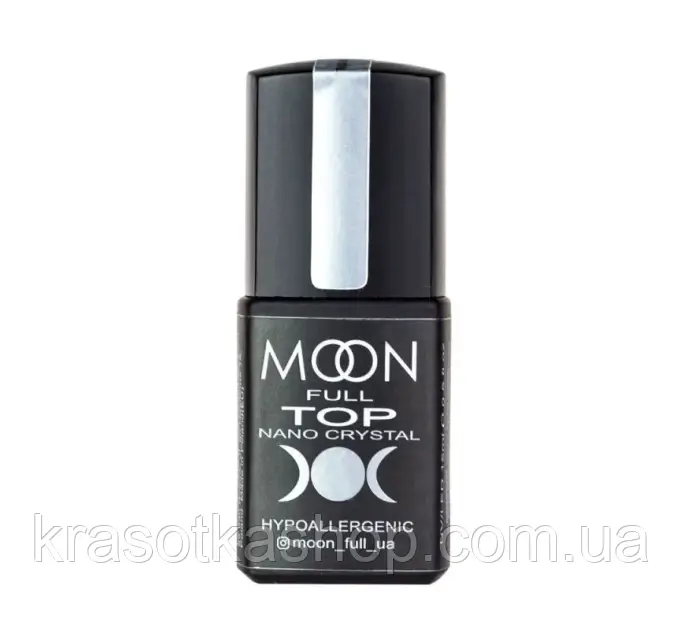 Топ Moon Full Nano Crystal Top Coat стійкий до подряпин, 15 мл, фото 1