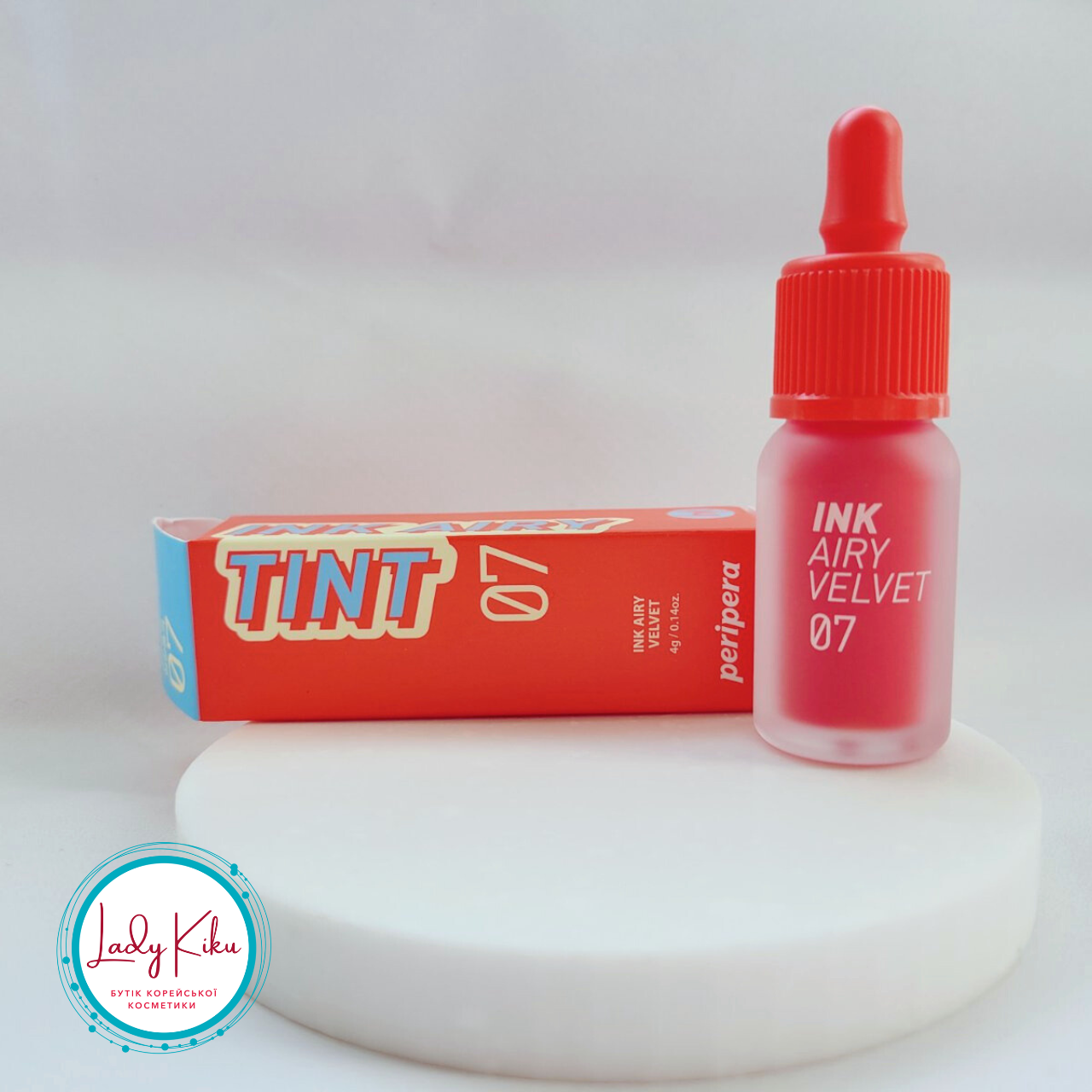 Стійкий тінт-помада для губ Peripera Ink Airy Velvet #07 Heart Grapefruit 4g