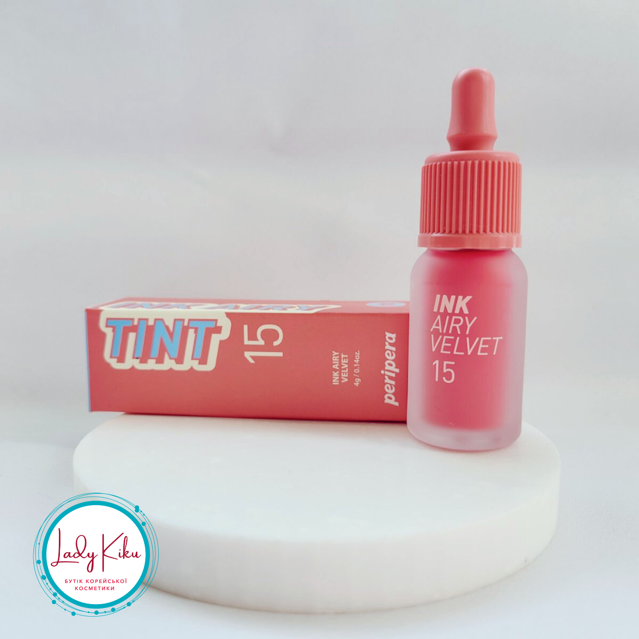 Стійкий тінт-помада для губ Peripera Ink Airy Velvet #15 Soft Coral 4g
