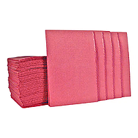 Стоматологічні Нагрудники (Водонепроникні серветки ) | Двошарові | Червоні | 50 шт.