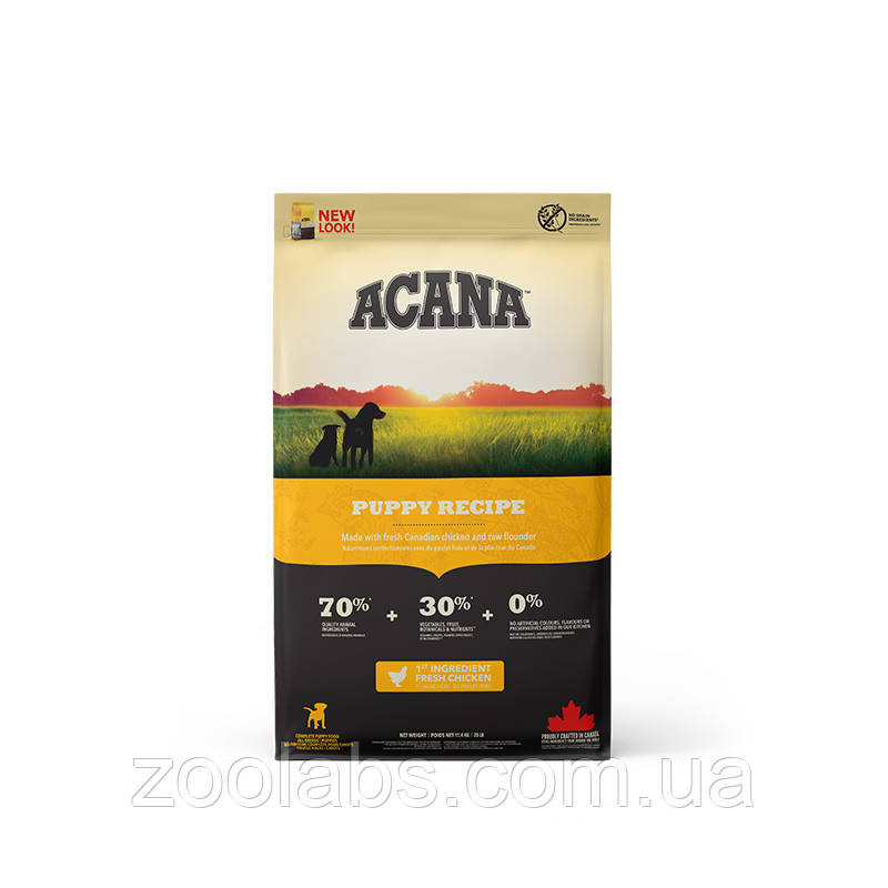 Acana Puppy Recipe 11.4 кг | Сухий корм для цуценят
