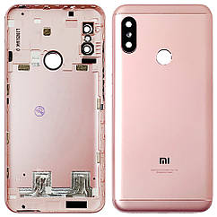 Задня кришка Xiaomi Mi A2 Lite, Redmi 6 Pro M1805D1SG (рожева оригінал 100% зі склом камери)