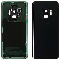 Задня кришка Samsung Galaxy S9 G960F чорна оригінал Китай зі склом камери