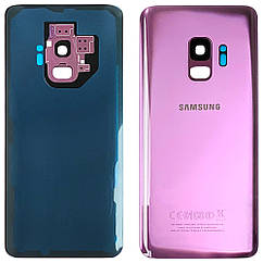 Задня кришка Samsung Galaxy S9 G960F (фіолетова оригінал Китай зі склом камери)