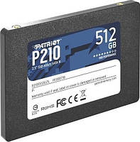 Накопичувач SSD 512 GB Patriot P210 2.5" SATAIII TLC (P210S512G25)
