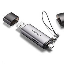 Картрідер Ugreen USB3.0 та USB TypeC для карт SD, MicroSD, TF, фото 3