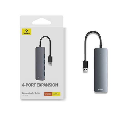 USB Хаб Baseus 4xUSB 3.0 з підтримкою 2.0 USB TypeA, фото 1