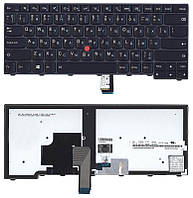 Клавіатура для ноутбука Lenovo ThinkPad Edge (T440, T440P, T440S), з покажчиком (Point Stick) Black, Black