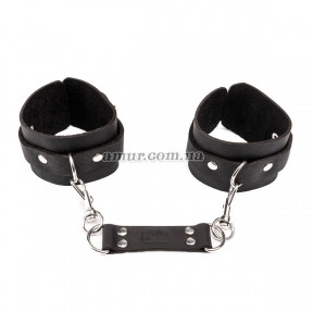 Наручники з натуральної шкіри Flirty Leather, чорні