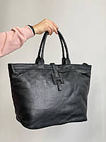 Большая женская сумка шоппер из натуральной кожи под Италия Borse in Pelle.