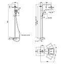 Душова система термостатична Sloup 57T105VNKBB Black Qtap, фото 8