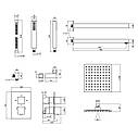 Душовий набір Aqauarius 65T103NGC прихованого монтажу з термостатом QT, фото 10