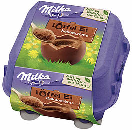 Milka Löffel-Ei Kakaocrème Шоколадні яйця з шоколаним кремом 128g