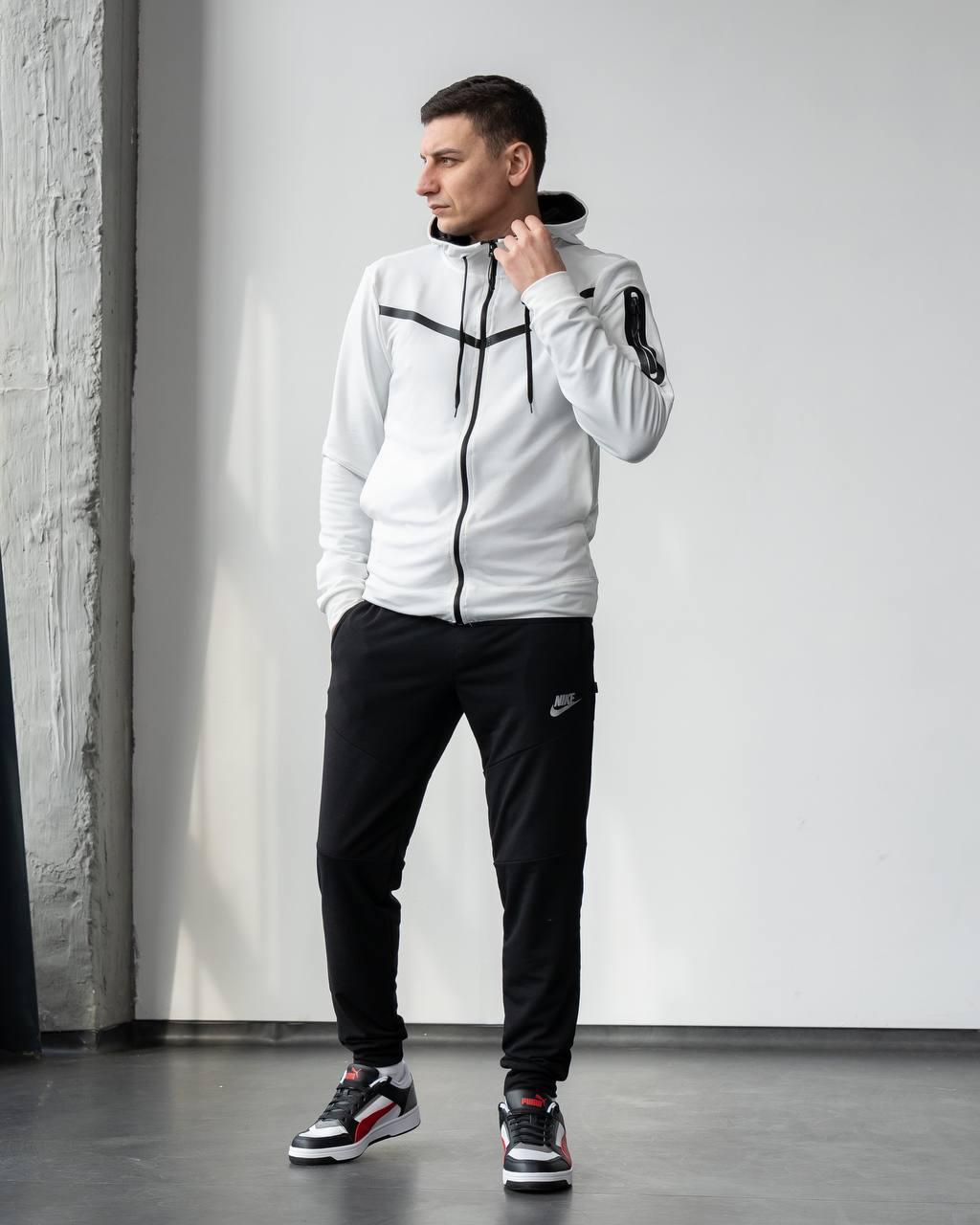 Спортивный костюм мужской подростковый Nike Tech Fleece весна осень весенний осенний серый (не кашлатится) - фото 7 - id-p2131225495