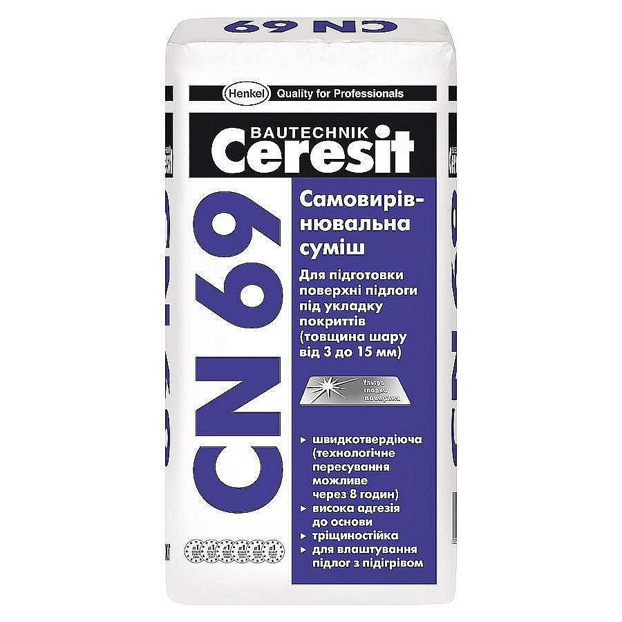 Самовирівнююча суміш Ceresit CN 69 25кг