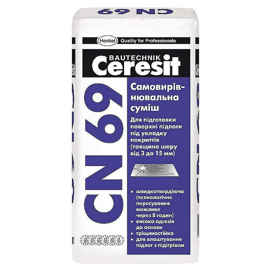 Самовыравнивающаяся смесь Ceresit CN 69 25кг - фото 1 - id-p6350449