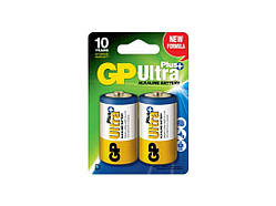 Батарейка LR20 2 шт ULTRA ALKALINE 1.5V 13AUP-U2, D (блістер) ТМ GP