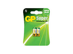Батарейка LR1 2 шт Alkaline FOTO 1.5V 910A-2UE2 калюжна AM5, N д/фот. (блистер) ТМ GP