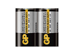 Батарейка R20 2шт SUPERCELL 1.5V сольова, 13S-S2, D (спайка) ТМ GP