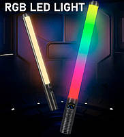 Светодиодный Видеосвет-стик для видеосъемки и селфи LED RGB SNB04 50см | Портативный Cвет