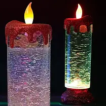 Свічка-декоративна лампа Romantic Candle, Приліжковий Нічник у вигляді Свічки на Батарейках або USB, фото 5